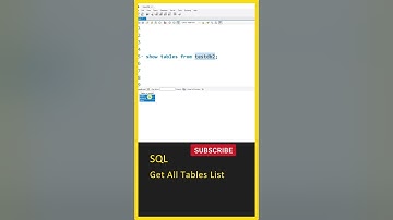 SQL Tutorial For Beginners, (Show All Tables List), SQL Course, Learn SQL, SQL Full Course in Telugu