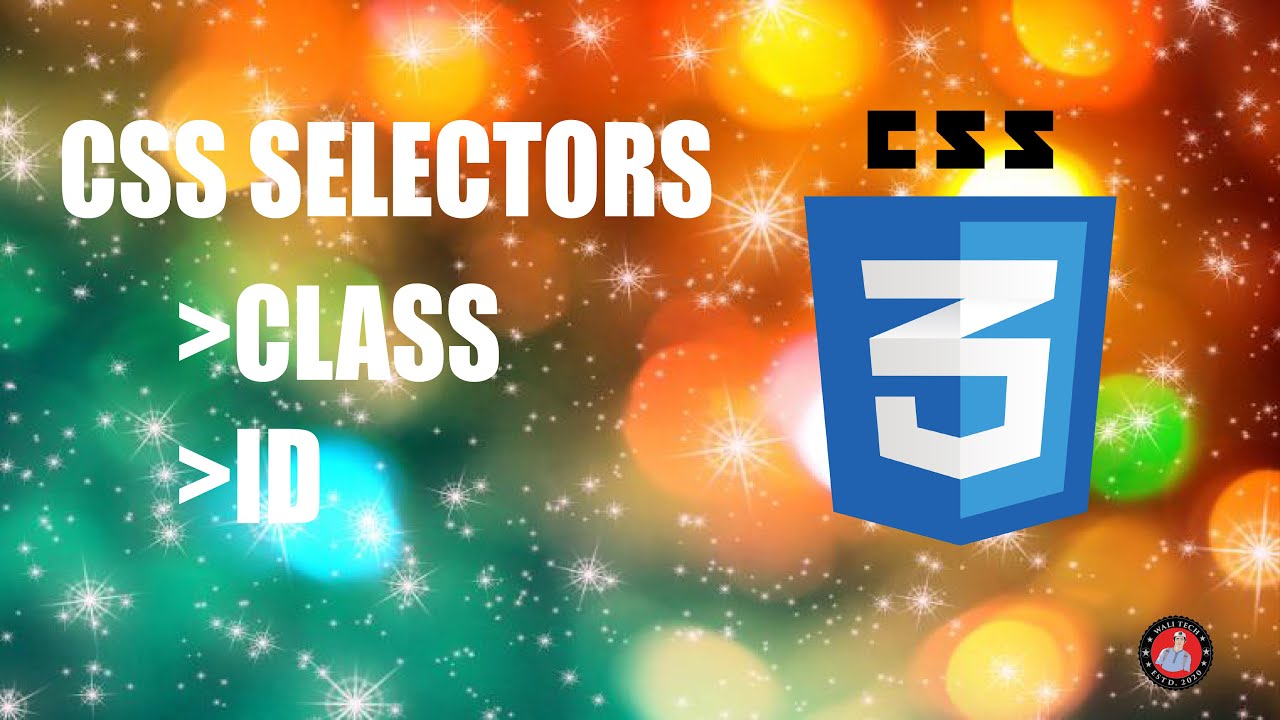 CSS TUTORIAL: CLASS AND ID LEC # 02 #class #techwali #walitech - YouTube