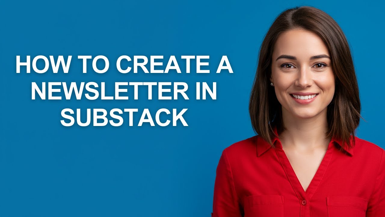 How to Create a Newsletter In Substack - AshleyHowTo - YouTube