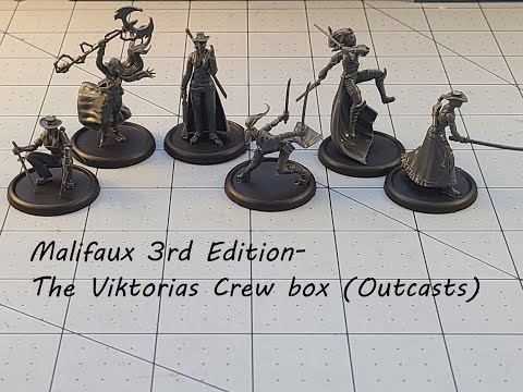 Wyrd Miniatures:  Unboxing the Malifaux 3rd Edition Viktorias Crew!