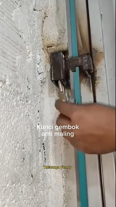 Kunci Gembok Anti Maling Lebih Aman 100 Persen #kunci #gembok