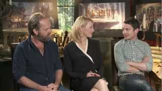 The Hobbit (2012) Exclusive Hugo Weaving, Cate Blanchett & Elijah Wood Interview