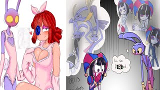JAX x RAGATHA no les gusta su nuevos atuendos pero POMNI si /the amazing digital circus / comic dub