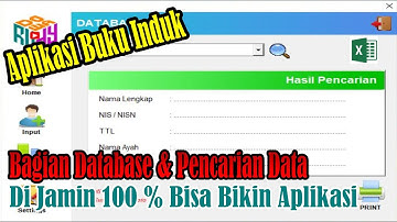 BAGIAN_7 DATABASE & PENCARIAN DATA _APLIKASI BUKU INDUK SISWA VERSI DESKTOP BERBASIS EXCEL