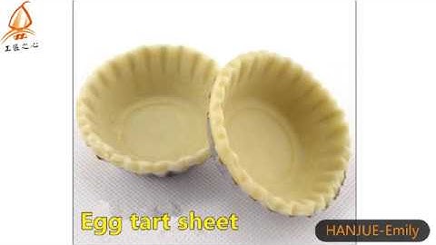 HANJUE Fully-automatic egg tart making machine with tray feeder