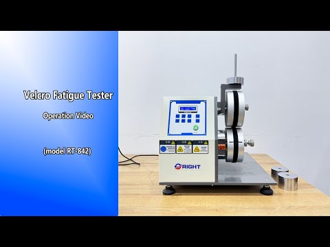 Velcro Hook and Loop Fatigue Tester Operation Video (RT-842) - YouTube