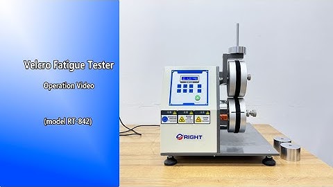 Velcro Hook and Loop Fatigue Tester Operation Video (RT-842)