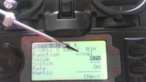 ersky9x/er9x New voice menus-Video 3-Set a Telemet