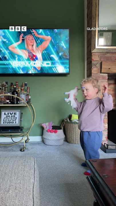 Looks like we’ve got a future Gladiator on our hands! 💪 - BBC
