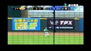 20120812 CPBL 黃浩然3打點三壘安打