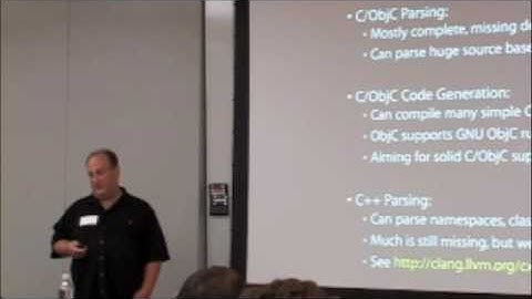 2008 LLVM  Developers Meeting - Clang Internals - 4 of 5