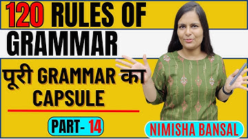 120 RULES OF GRAMMAR | NIMISHA MAM | RULES OF GRAMMAR | ENGLISH GRAMMAR | 22nd JUNE 2021 | PART  14