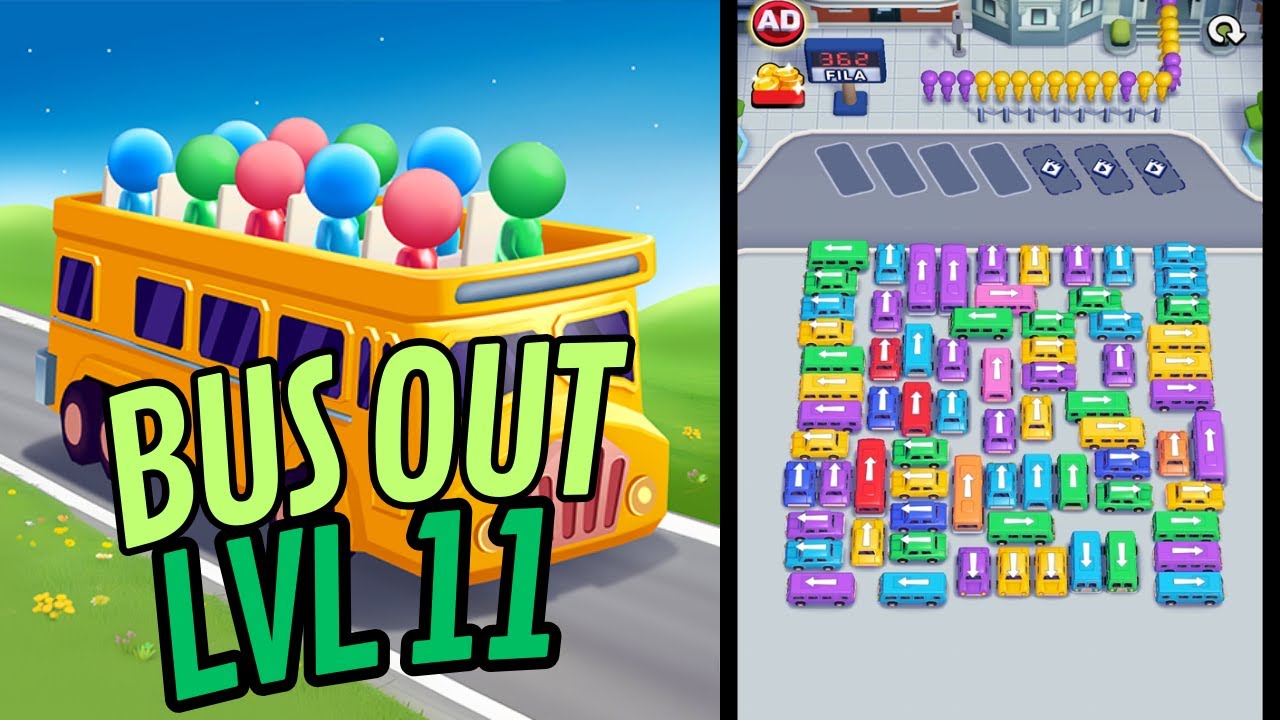 🏅 BUS OUT 🚗🚌🚙🚕 LVL 11 🛻🚓🚕🚐 GAMEPLAY - YouTube
