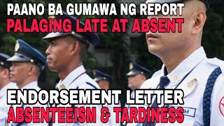 PAANO BA GUMAWA NG REPORT KAPAG PALAGING LATE AT ABSENT | ABSENTEEISM & TARDINESS #Canadasecurity