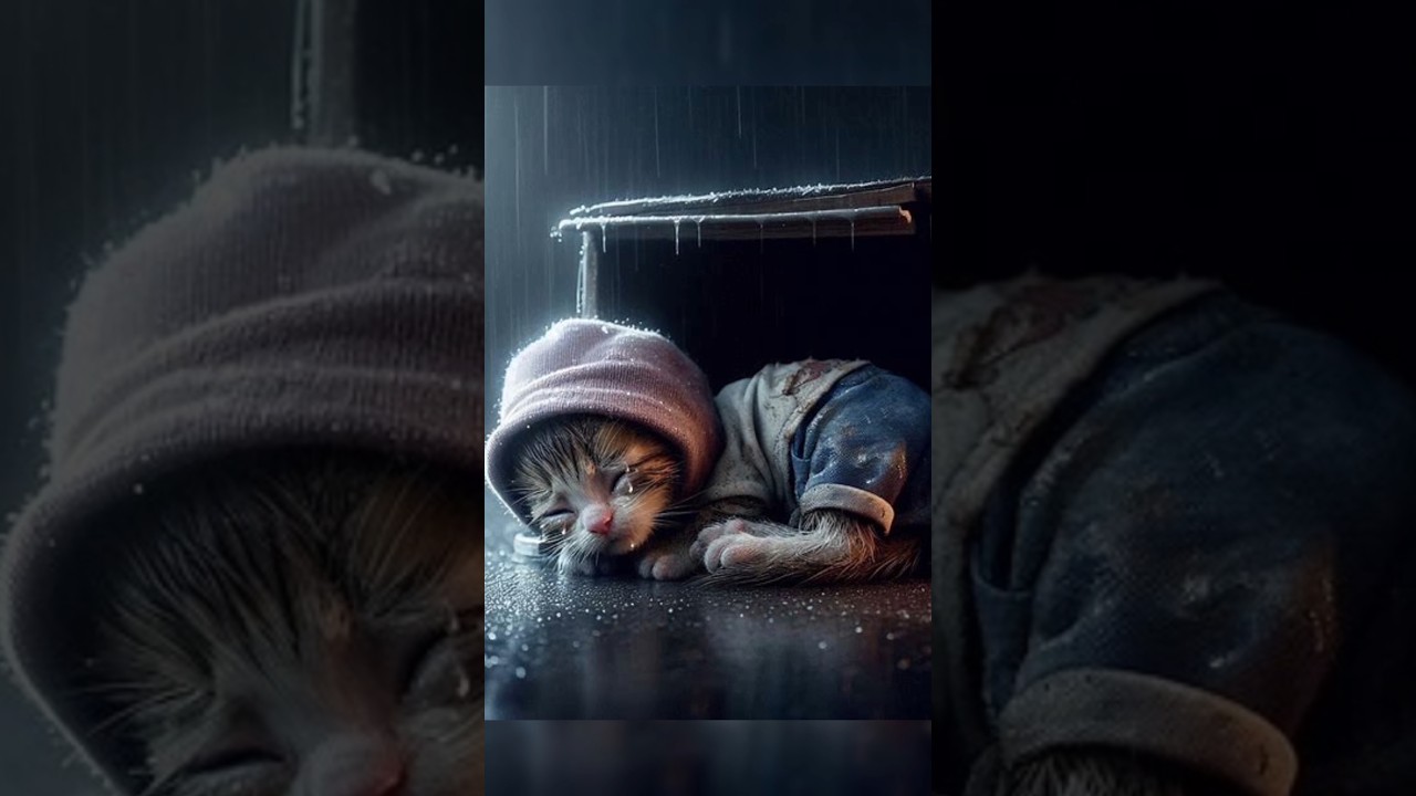 LOST MEOW: Searching for Mama in the Rain 😢🌧️ 