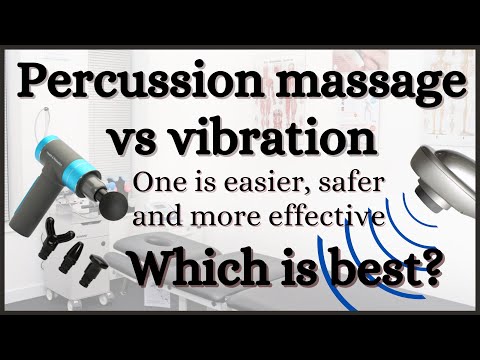 Percussion vs vibration massage - YouTube