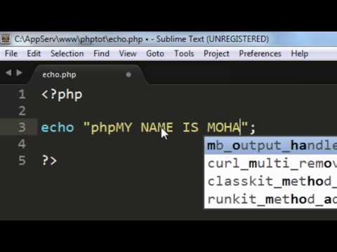 دورة php - الدرس 2 (جملة الطباعه echo)