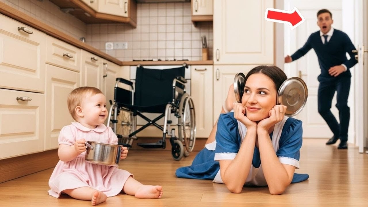 قام المليونير بإخفاء الكاميرات لحماية ابنته المصابة بالشلل — حتى رأى ما فعلته الخادمة