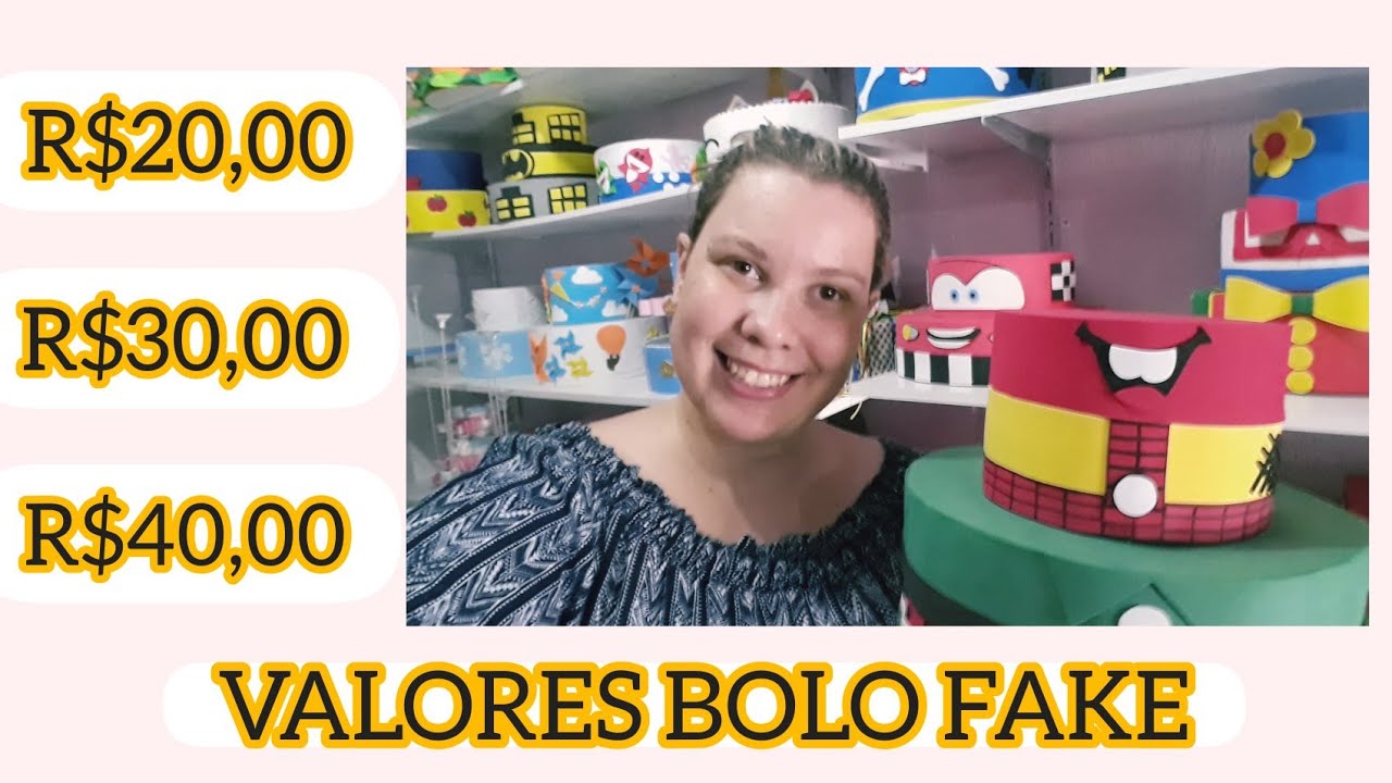PRECIFICAÇÃO DOS BOLOS FAKES