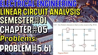 Linear Circuit Analysis | Chapter#05 | Problem#5.61 | Basic Engineering Circuit Analysis