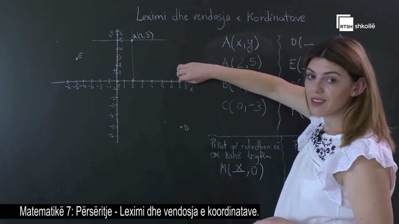 Përsëritje - leximi dhe vendosja e koordinatave| Matematike 7