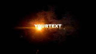 After Effects Template Laser & Sparks Text