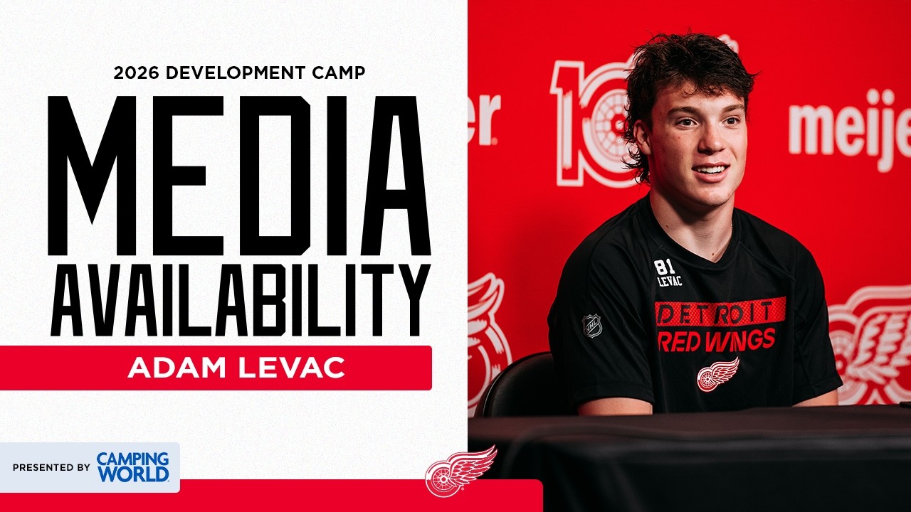 Adam Levac Detroit Red Wings 2026 Development Camp