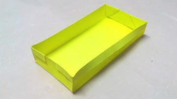 How to make a rectangular origami box.