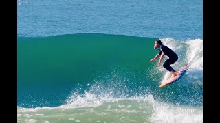 Wavestorming Bolsa Chica State Beach with 4-6ft Close-Out Waves January 2021