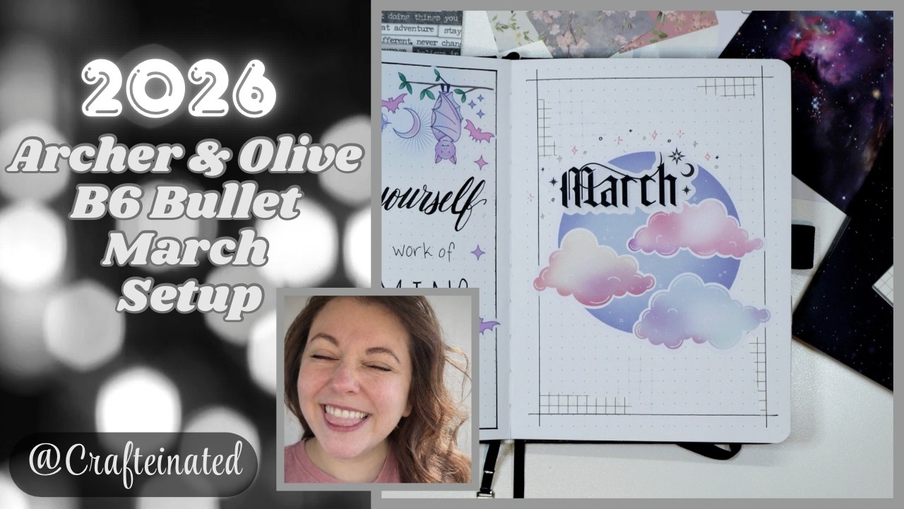 2026 March A&O B6 Bullet Journal Setup