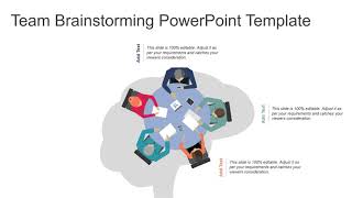 Team Brainstorming PowerPoint Template | Brainstorm Ideas Template | Kridha Graphics