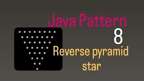 Print Reverse pyramid star pattern program in java l #reversepyramidsstar#starpattern #CoderSandy0