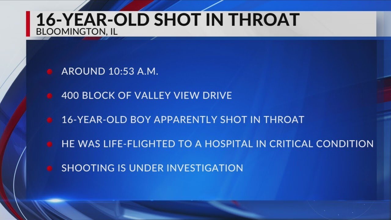 Bloomington shooting leaves teen in critical condition - YouTube