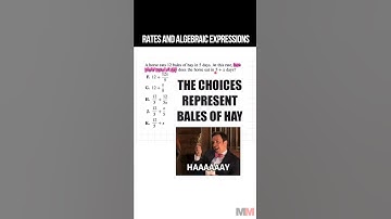 Weird Word Problem writing Expressions for the ACT Math