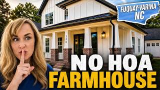 Living in Fuquay-Varina NC: New Construction Tour with NO HOA!