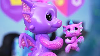 Fingerlings Dragons compete and play games | Pretend Play | Toy Play | Videos for Kids