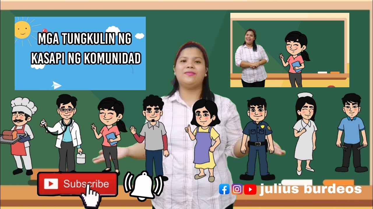Mga Tungkulin ng Kasapi ng komunidad | Kindergarten | Q3-W3 |Maam ...