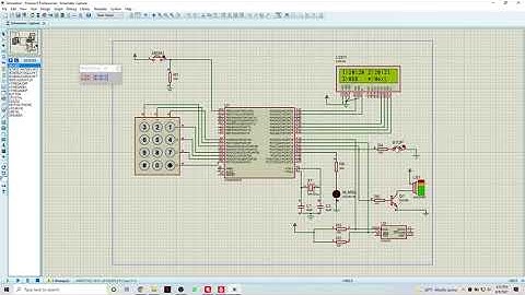 Proteus simulation of an Alarm Clock