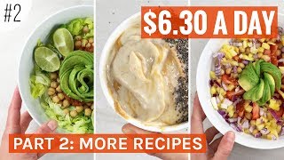 Plant based vegan meals on a budget. cheap easy meals, $6.30 day,
includes more recipes using all the ingredients and groceries from
part 1 of this v...