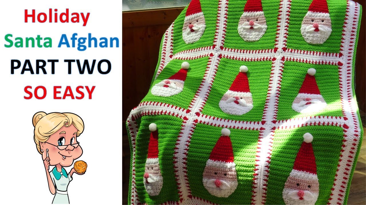 PART TWO - Holiday Santa Afghan - Making the Santa Applique - #MakeitPremier