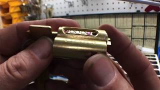 be careful rekeying an ABUS 83/45 padlock with a Weiser key!