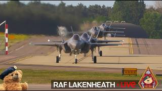 LIVE US AIR FORCE FIGHTER TOWN F-15 & F-35 ACTION • 48TH FIGHTER WING RAF LAKENHEATH 31.07.26