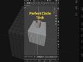 Make Perfect Circles in Blender FAST! #Shorts
