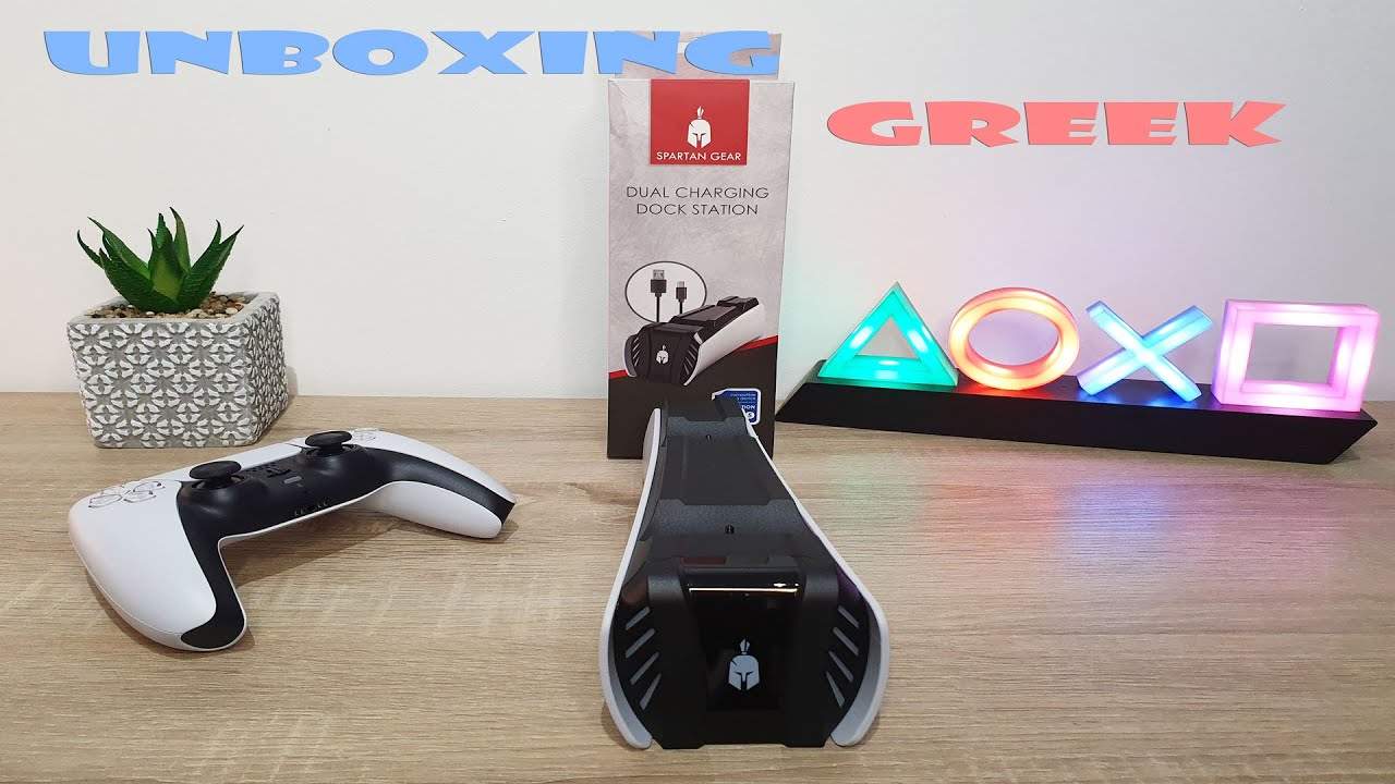 Spartan Gear Dual Charging Dock Station for PS5 (Greek) YouTube