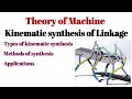 Kinematic synthesis of linkage ll Types and Methods of kinematic synthesis ll Theory of Machine 
