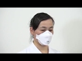 ７）マスクの使い方・はずし方　３Ｍ Aura N95微粒子用マスク（医療用）1870＋