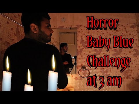 India's First Real Haunted Baby Blue Challenge Played By Exploring India| Playing Horror Game At 3am