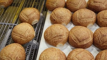 Sourdough Rounds production line - Cooling, Slicing and Bagging by Ipeka