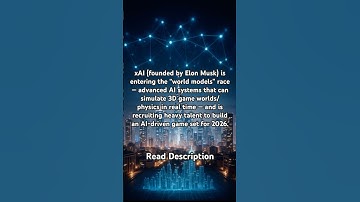 🎮 Elon Musk’s xAI Enters the “World Models” Race – Building a Full AI-Generated Game by 2026! 🚀🤖
