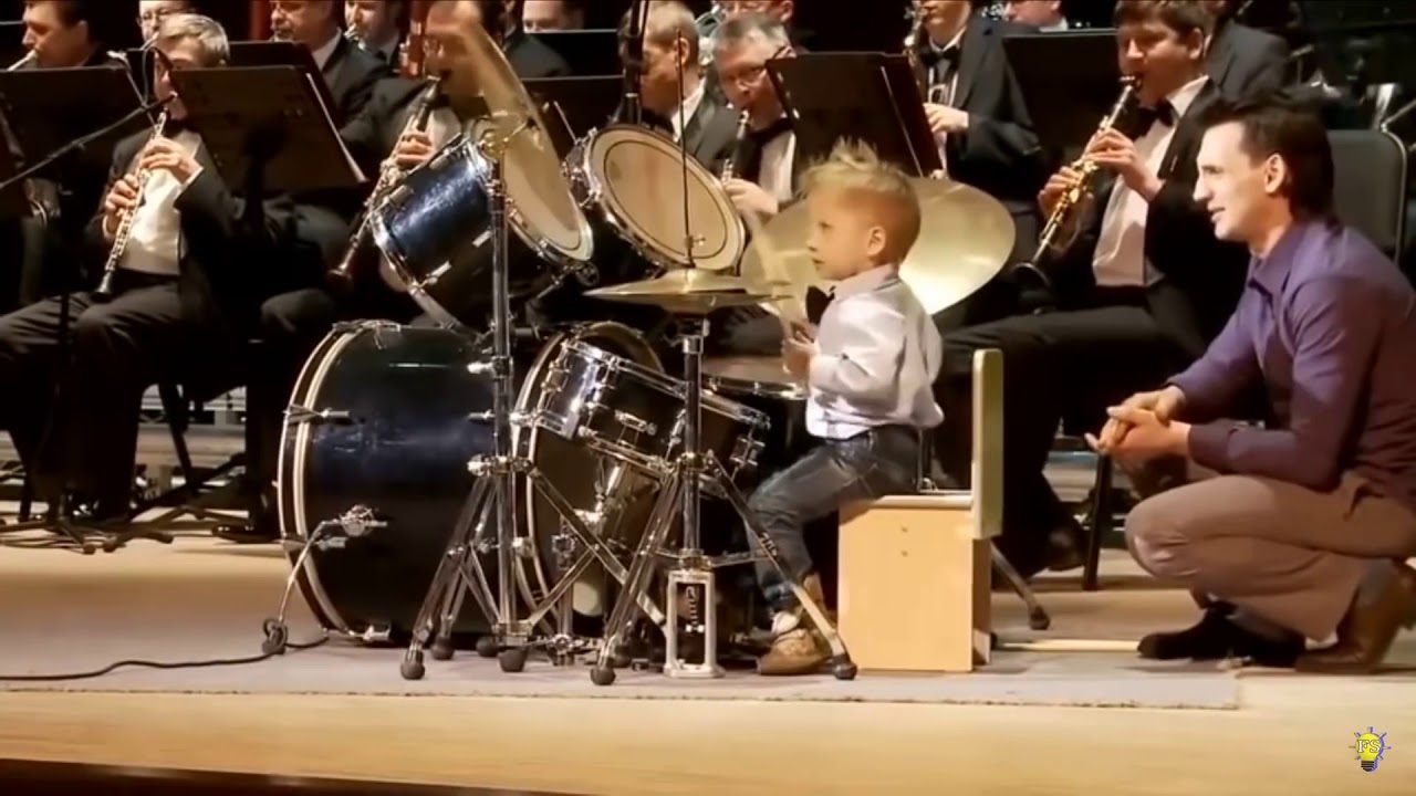 3 year old boy playing drums unbelievably YouTube